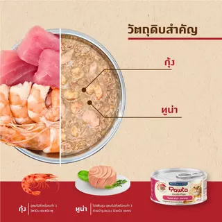 Pawta พอวต้า อาหารแมวชนิดเปียกบรรจุกระป๋อง 70 กรัม