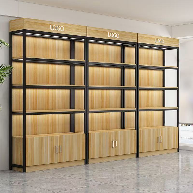 ตู้โชว์ ตู้โชว์สินค้า Display Cabinet ชั้นวางของ มีให้เลือกหลายสี สูง215ซม. กว้าง30ซม