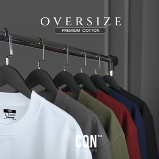 CQN | เสื้อ Oversize [Premium Cotton] ผ้าหนาพิเศษ นุ่ม อยู่ทรง คอแคบ ยับยากไม่ย้วย
