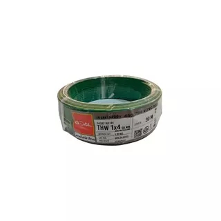 Big Home : สายไฟทองแดง GOAL THW 1x4 ตร.มม. 30 เมตร (ม้วน)