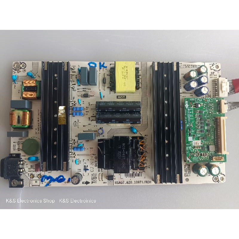 Power Supply Hisense รุ่น 55U7H , 55U6H พาร์ท RSAG7.820.10971/ROH อะไหล่แท้ /ของถอดมือสอง รับประกันส