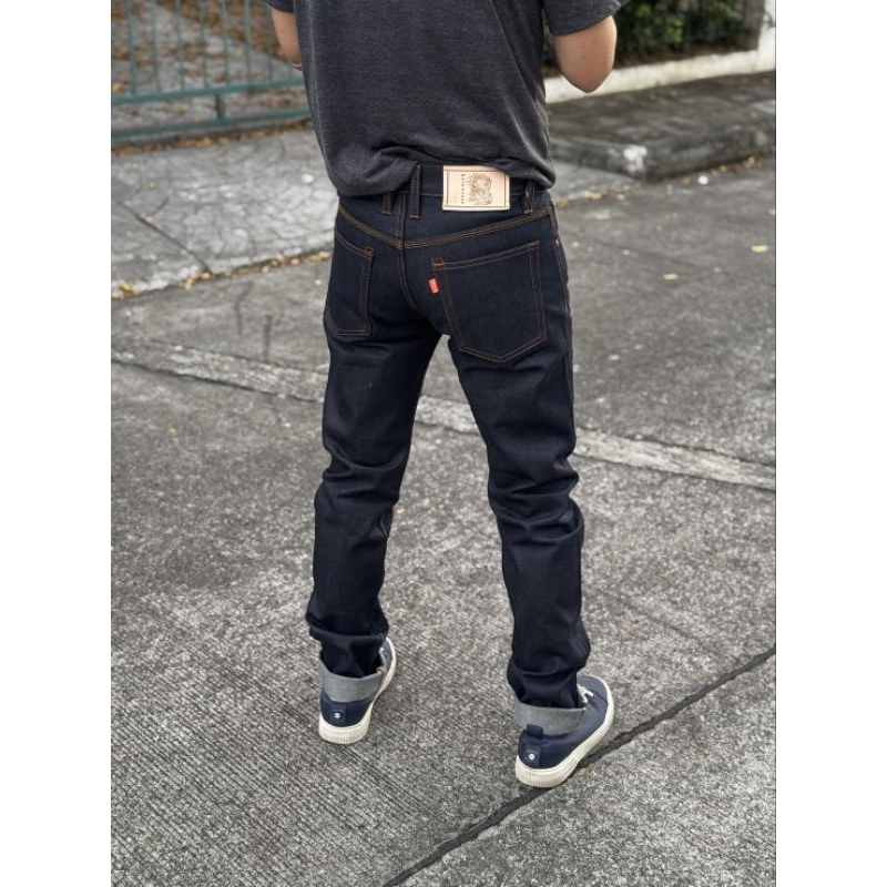 Hard jeans 18ozรุ่นม้าป่ามัสแตงกะบอกเล็กslimกะบอกตรงstraigth,ใหญ่straight wild