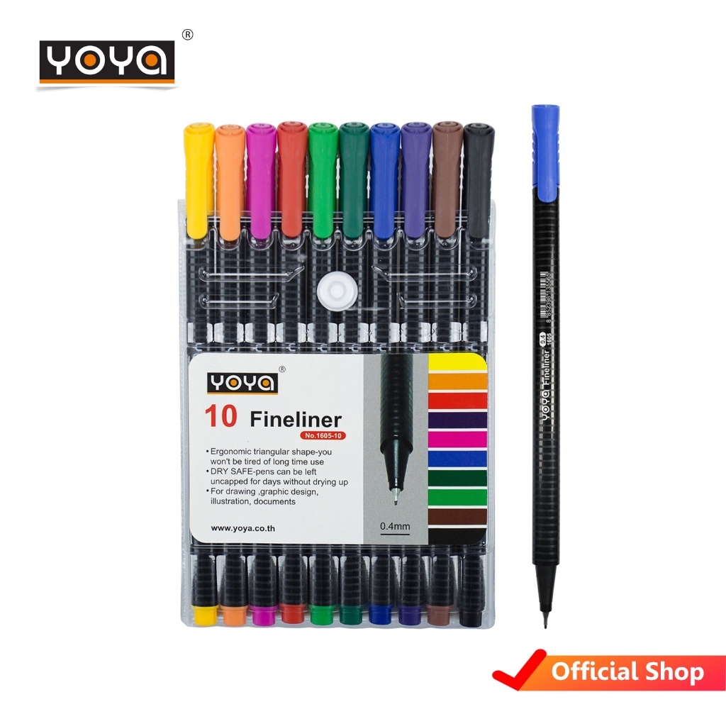YOYA ปากกา FINELINER 1605-10 แพ็ค 1