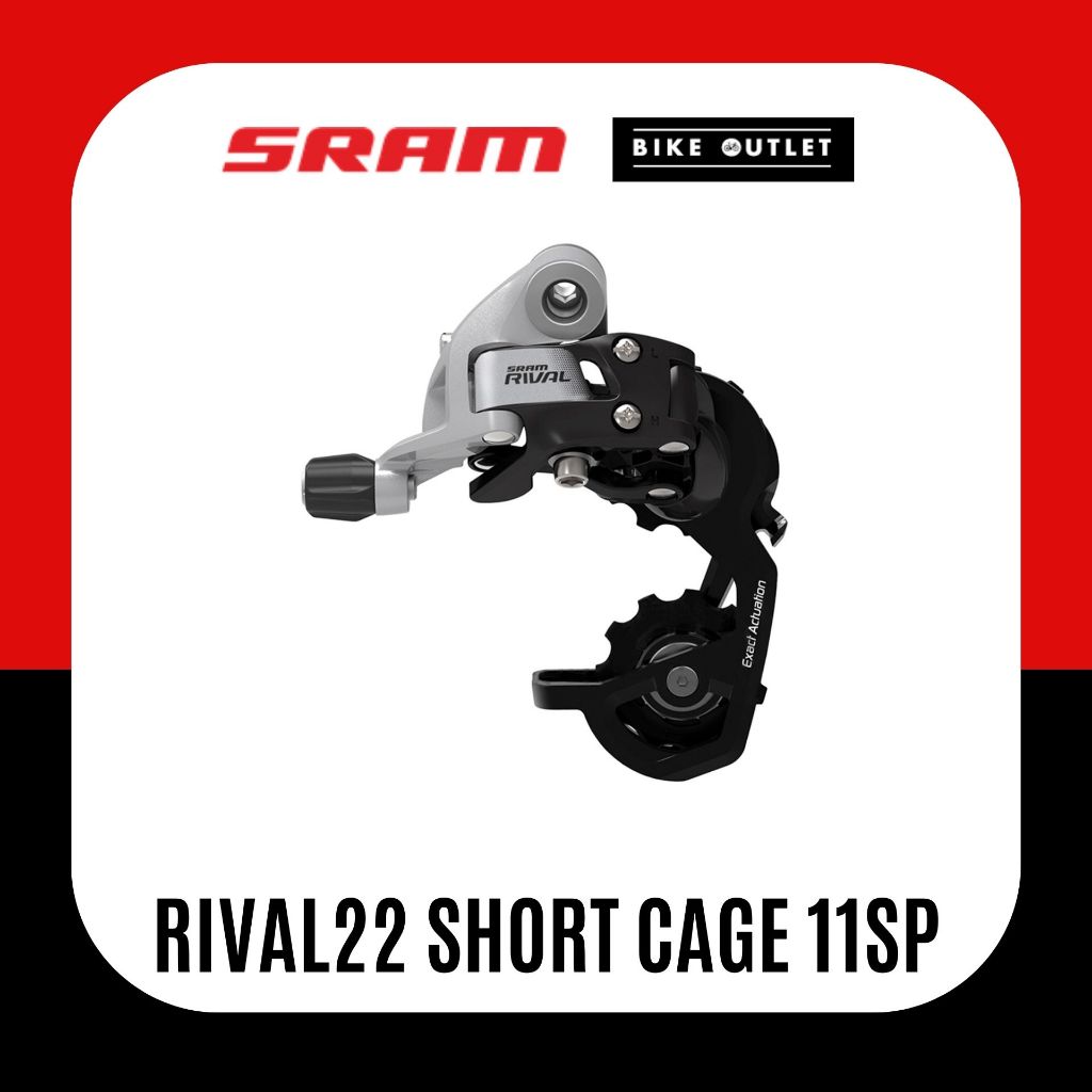 ตีนผีจักรยาน SRAM RIVAL22 SHORT CAGE 11SP MAX 28T