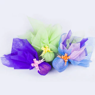 กระดาษห่อช่อดอกไม้ กระดาษฝ้ายสีพื้น ขนาด 48*48cm 28 แผ่น/แพ็ค สําหรับตกแต่งเทศกาล หรือห่อช่อดอกไม้