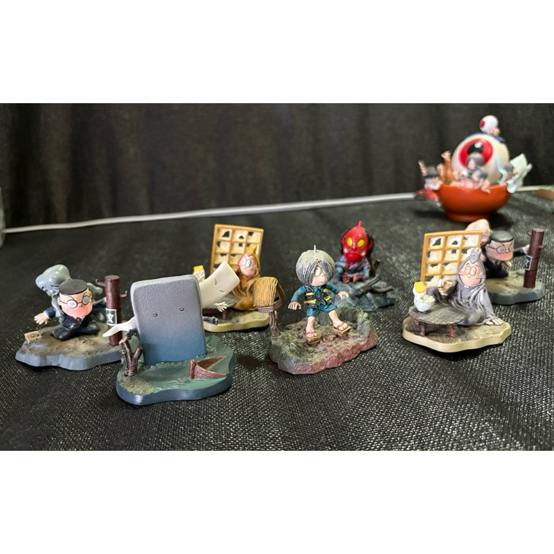 Gegege no Kitaro Diorama Figure Japan Anime Yokei Set Of 7 โมเดลฟิกเกอร์