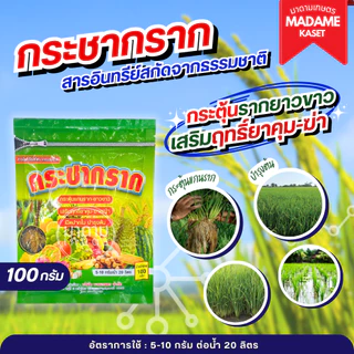 กระชากราก กระตุ้นรากยาวขาว เสริมฤทธิ์ยาคุม-ฆ่า เปิดปากใบ บำรุงต้น 100 กรัม