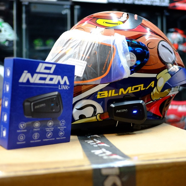 บูลทูธ Bluetooth INCOM รุ่น LINK+ ของแท้ บลูทูธติดหมวกกันน็อค