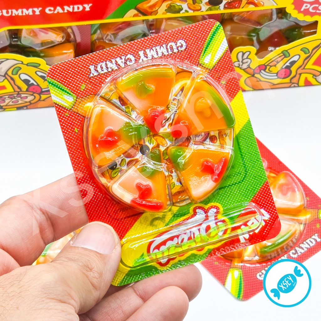กัมมี่พิซซ่าถาด หอม อร่อย 1 กล่อง 30 ชิ้น