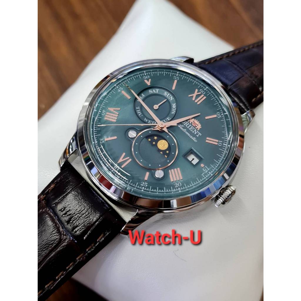 นาฬิกา Orient Bambino Sun & Moon Automatic รุ่น RA-AK0805E