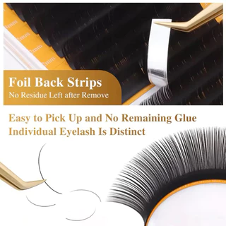 (ร้านในไทย)ขนตาเส้นแบนปลายแฉก NAGARAKU 5th Generation Premium Matte Ellipse Lash(Air Series)#อุปกรณ์ต่อขนตาพร้อมส่งในไทย