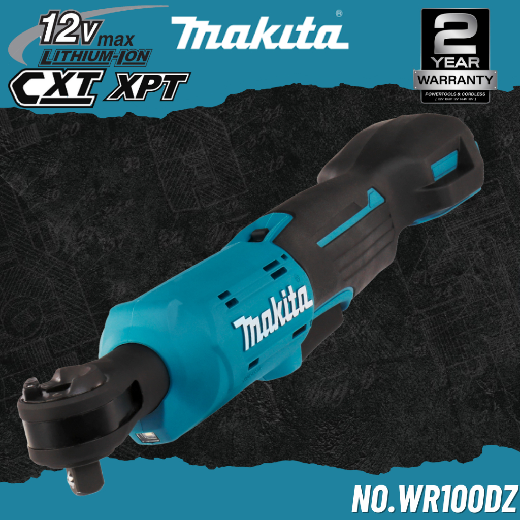 MAKITA เครื่องขันบล๊อกไร้สาย 12V 3/8" 47.5Nm. No.WR100DZ (เฉพาะตัวเครื่อง)
