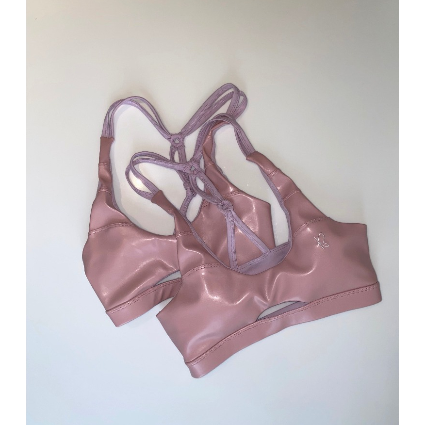 Bebcollection | Pop Sports bra (faux leather) ชุดออกกำลังกายผู้หญิง เสื้อผ้ากีฬา สปอร์ตบรา สปอร์ตบราหนัง