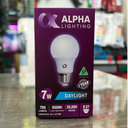 BULB 7W/6500K ECO LED/Alpha ขาว