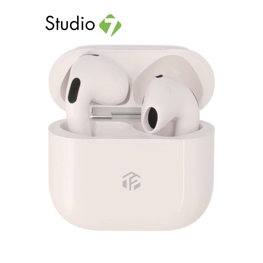 หูฟังไร้สาย TECHPRO Airbuds 4 ANC with wireless charging case White by Studio7