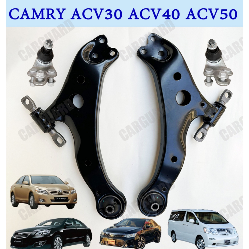 1ชุด ปีกนกล่าง+ลูกหมาก สำหรับ Toyota Camry ACV30 ACV40 ACV50 รหัส JTC7547/JTC7548 ซ้ายขวา