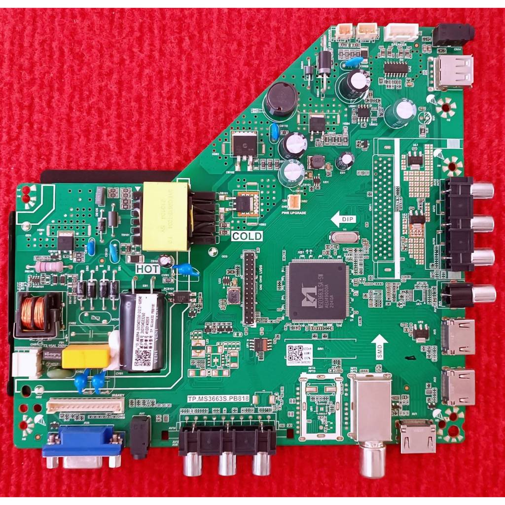 เมนบอร์ดทีวี Aconatic รุ่น  AN-LT3233 , 32HD512AN พาสบอร์ด TP.MS3663S.PB818