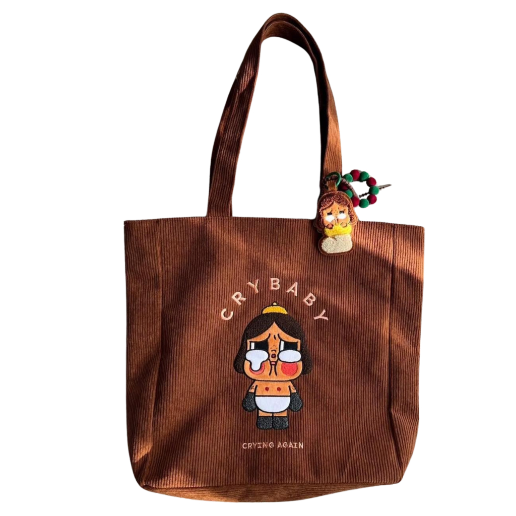 (สินค้าพร้อมส่ง) กระเป๋าผ้า CRYBABY – Crying Again