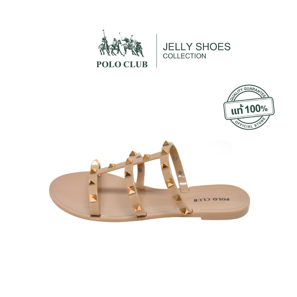 POLO CLUB รองเท้ายาง รุ่น JL-2769 สีเบจ| รองเท้าแตะผู้หญิง