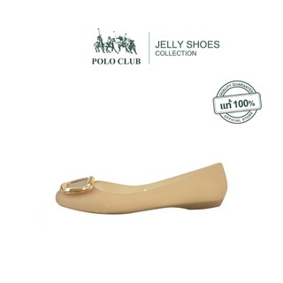 POLO CLUB รองเท้าคัทชูยางผสมซิลิโคน รุ่น JL-1940 สีกากี | รองเท้าคัดชูผู้หญิง