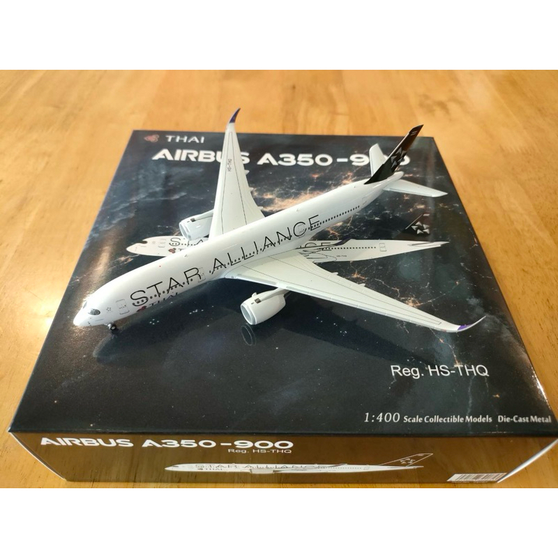 โมเดลเครื่องบิน Thai Airways A350-900 HS-THQ Scale 1:400 By NG Models