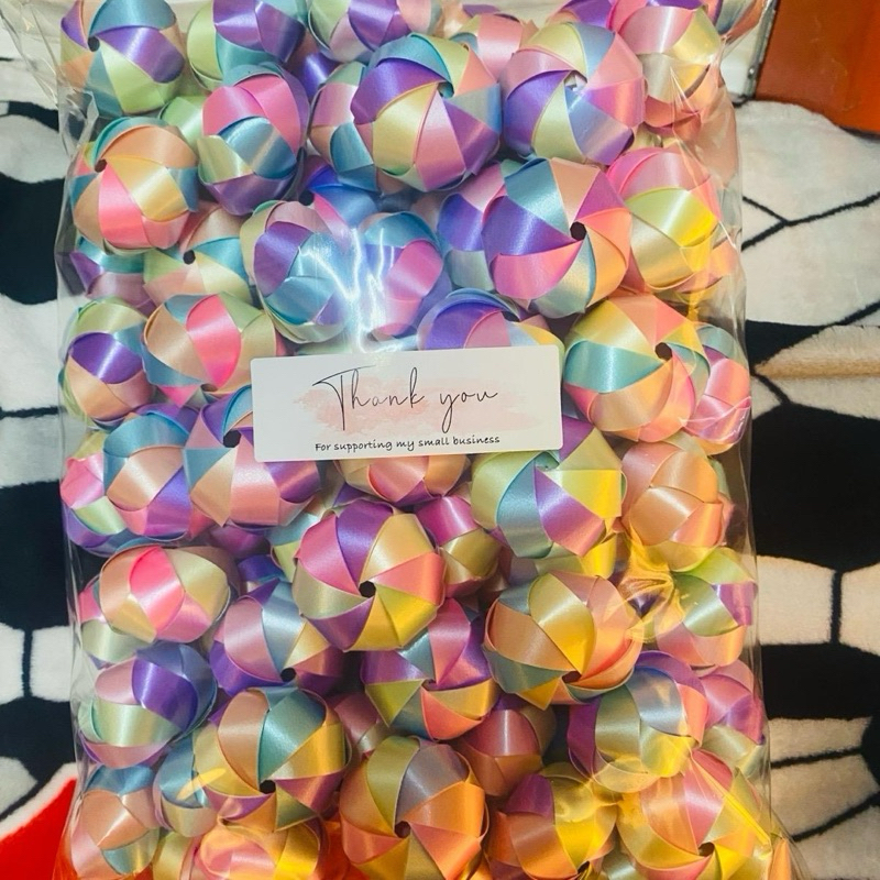 เหรียญโปรยทานลูกบอลพาสเทล🫧🍭100ชิ้น(งานตัวเปล่า)