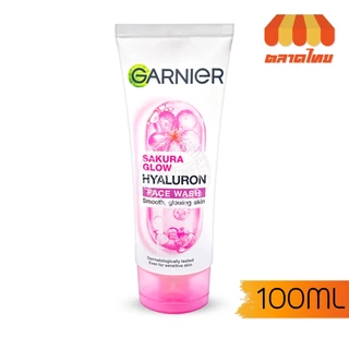 โฟมล้างหน้า การ์นิเย่ วิปโฟม สครับ Garnier Bright Complete / Vitamin C / Sakura Glow Face Wash Scrub 100 ml. / 150 ml.