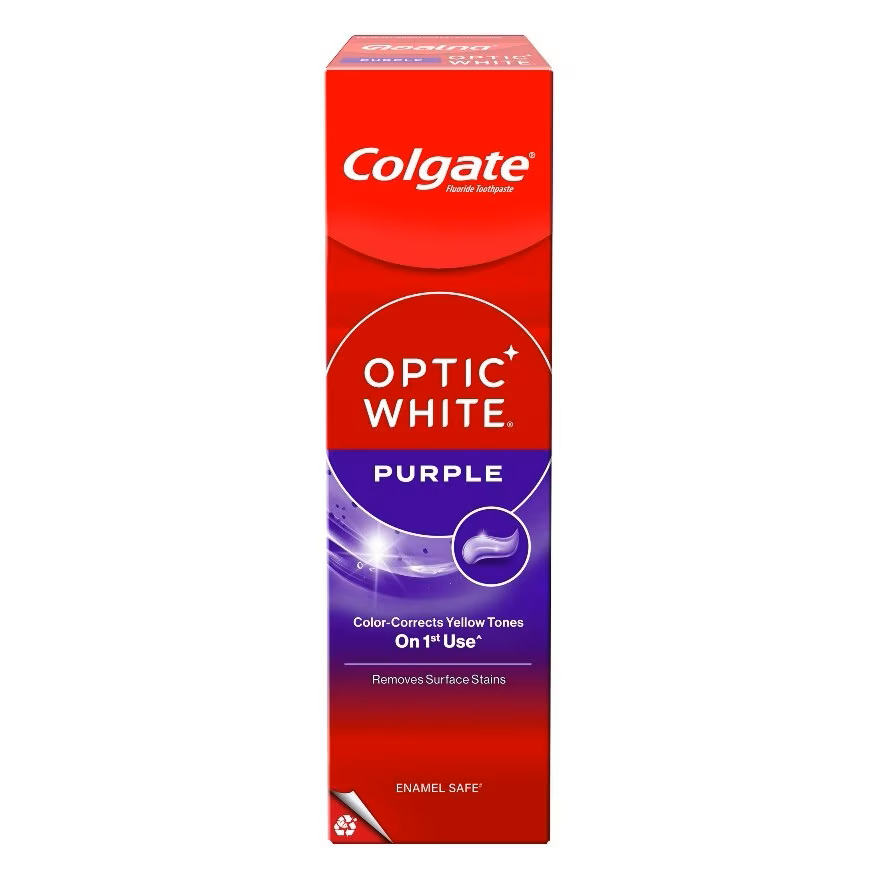 Colgate คอลเกตอ๊อพติคไวท์ เพอร์เพิล 100 กรัม ยาสีฟันคอลเกตเพอร์เพิล