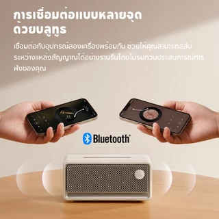 Edifier ES60 ลำโพงบลูทูธพกพา 34W (RMS) V5.4 ประสบการณ์เสียง 360° IP66 จับคู่สเตอริโอ ไมโครโฟนในตัว