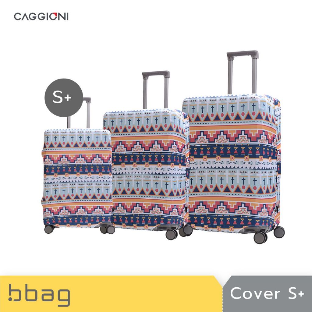 CAGGIONI ผ้าคลุมกระเป๋าเดินทาง กันรอย ผ้ายืด ขนาด S+ (20-22 นิ้ว) Carry-on Cover
