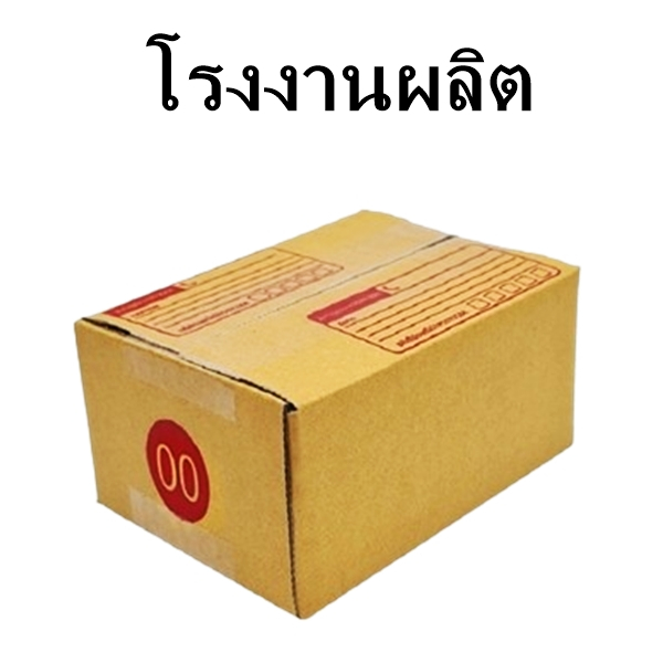 (1 ใบ) กล่องไปรษณีย์ กล่องพัสดุ เบอร์ 00 พิมพ์จ่าหน้า