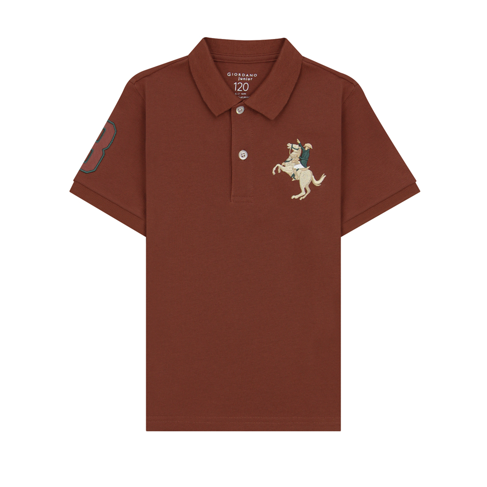 GIORDANO เสื้อโปโลเด็ก Junior's Slim Fit Polo 03013210