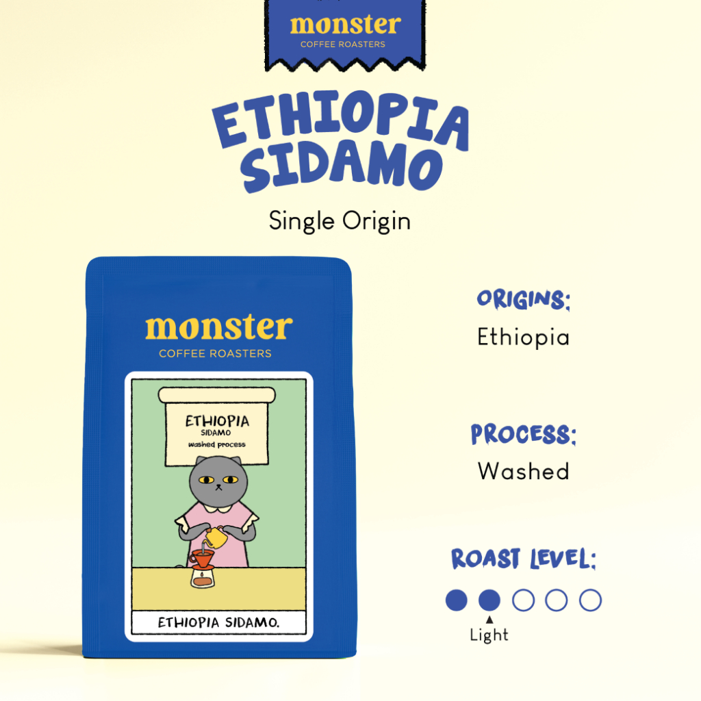 Monster Coffee Roaster เมล็ดกาแฟ Ethiopia Sidamo (Washed Process) รูปที่ 2