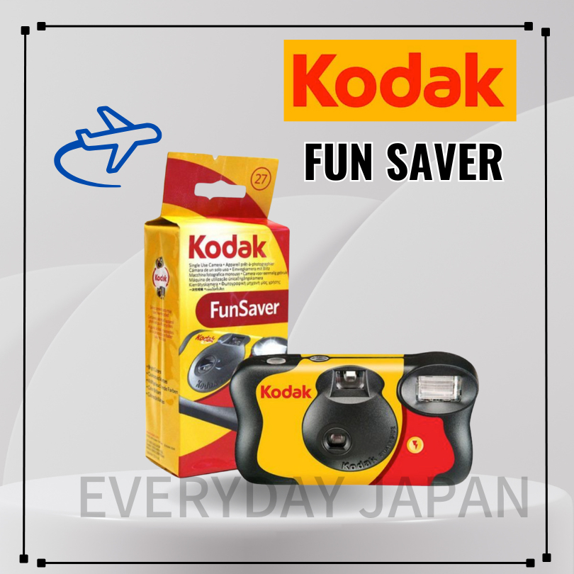 Kodak FunSaver กล้องฟิล์มใช้แล้วทิ้ง Single Use Camera with Flash 27 Shoots ISO 800