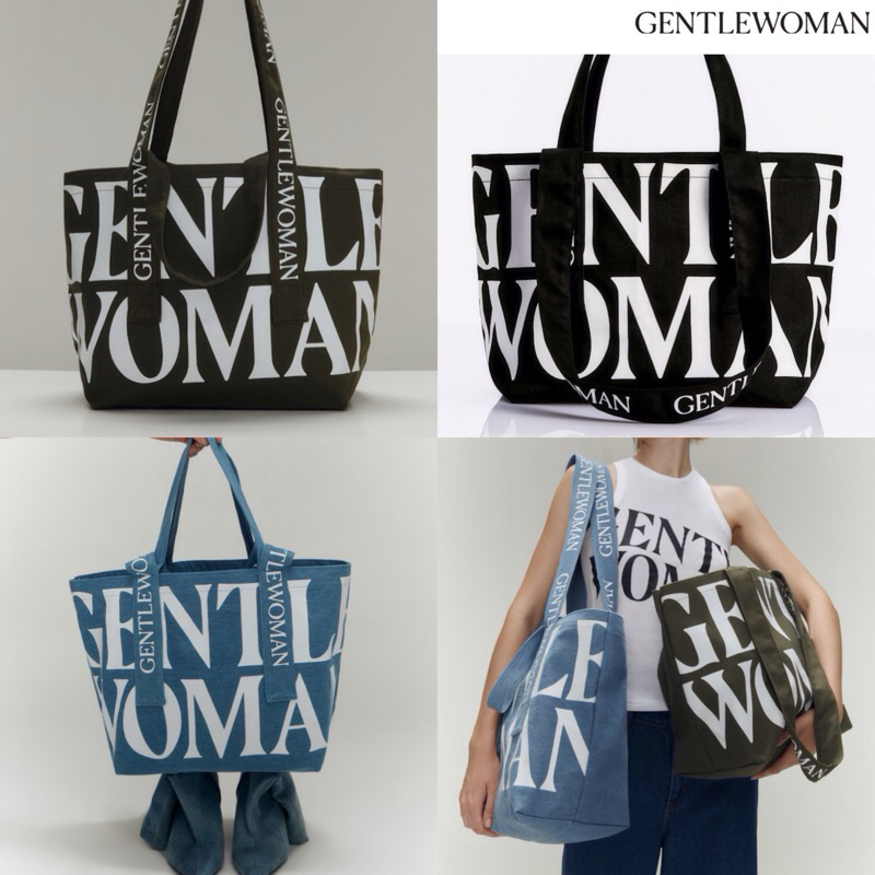 CHUJUBBY [ใช้โค้ด 25%]🔥(+ถุงกระดาษแบรน) ของแท้ 100% GW Hollywood Tote Bag GENTLEWOMAN CLUB