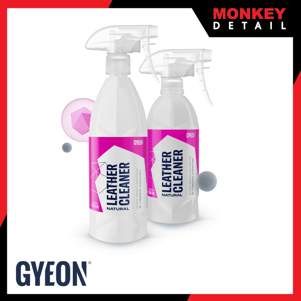 GYEON Q²M LEATHER CLEANER NATURAL 1000ML. น้ำยาทำความสะอาดเบาะหนัง อ่อนโยน ปลอดภัยหนังแท้ หนังเทียม