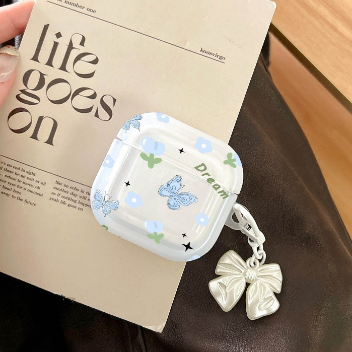 💖จัดส่งภายใน24ช.ม🎀เคส Airpods 4 3 2 1 Soft Case Airpods pro ลายดอกไม้ ลายผีเสื้อ การป้องกันการตก Airpod gen 3 TPU