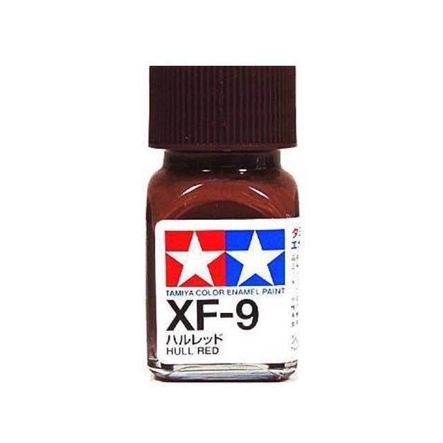 TAMIYA Enamel Color XF-9 Hull Red สีสูตรน้ำมัน ขนาด 10 ml.