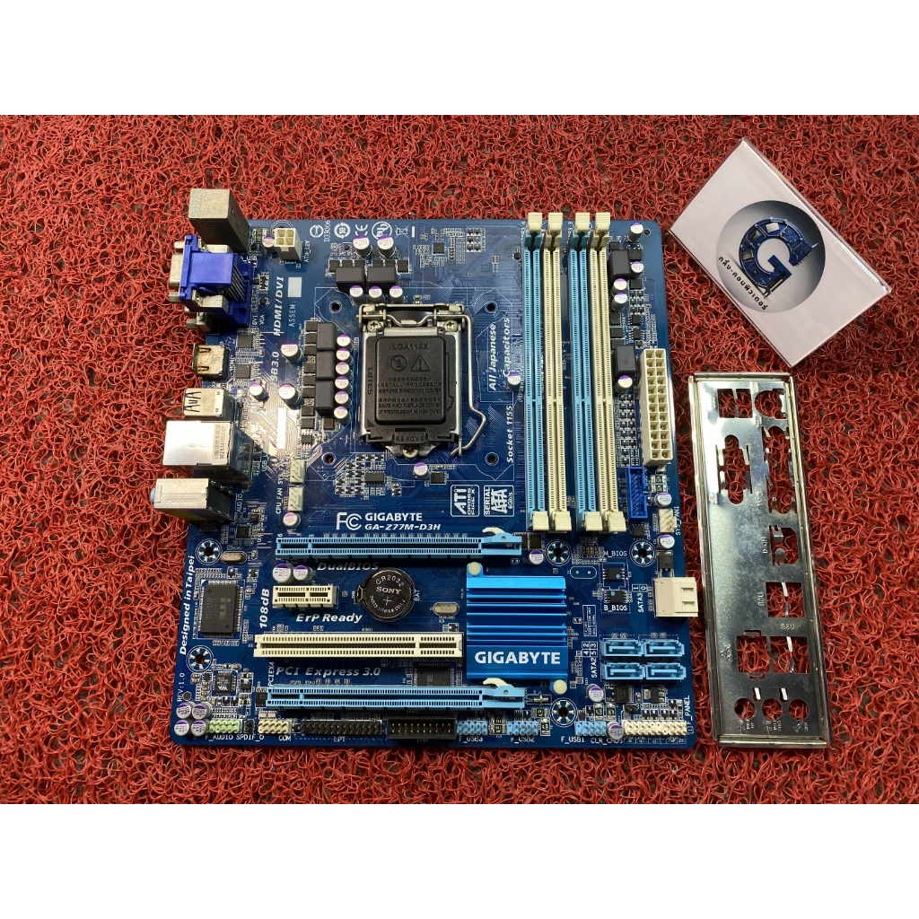 MAINBOARD INTEL GIGABYTE RAM 4 SLOT mATX - H77M / Z77M