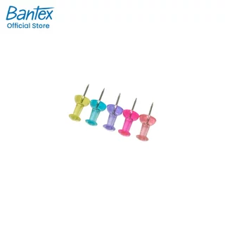 Bantex เข็มหมุด หมุดปักบอร์ด เข็มหมุดหลากสี ขนาด 1 นิ้ว อุปกรณ์สำนักงาน เครื่องใช้สำนักงาน Push-pin