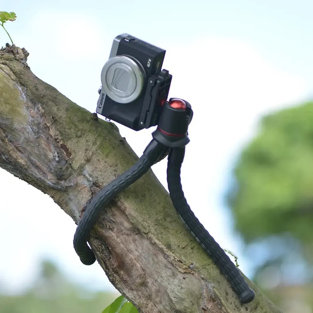 KingMa Tripod Camera phone ขาตั้งกล้องและมือถือ แบบหนวดหมึก ดัดงอได้ พร้อมหัวจับมือถือ (ประกันศูนย์)
