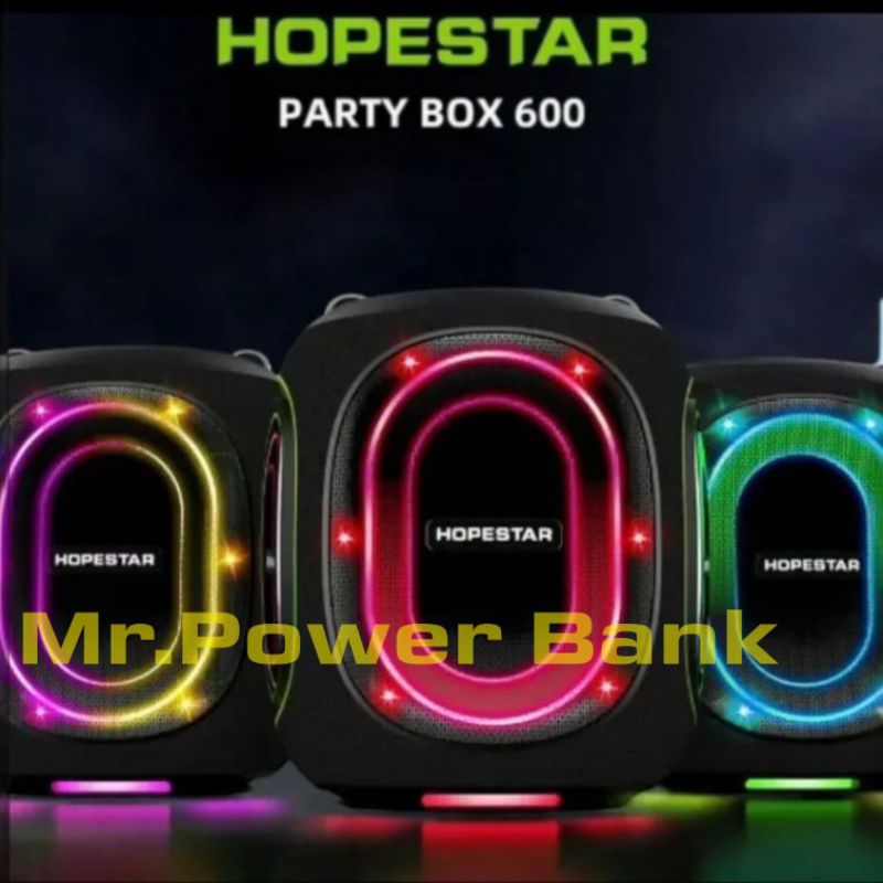 Hopestar Party Box 600รุ่นใหม่ ล่าสุด ของแบรนด์ ลำโพงบลูทูธพร้อมไมค์2ตัว
