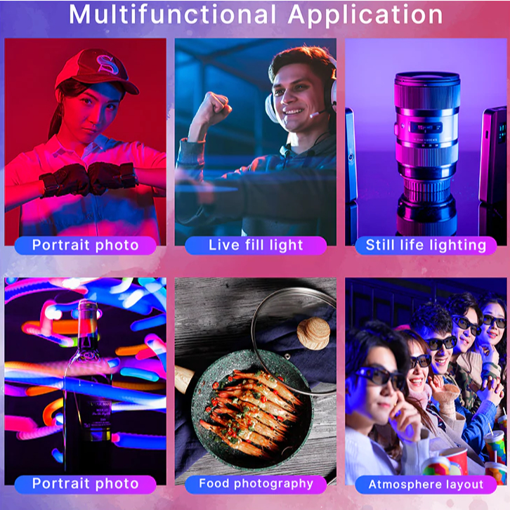 Ulanzi VL120 RGB LED Video Light White ไฟดารา ไฟเซลฟี่ ติดหัวกล้อง ไลฟ์สด ถ่ายภาพ วิดีโอ 360 สี