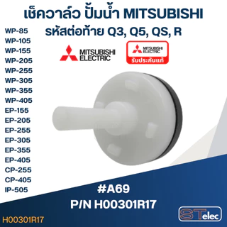 เช็ควาล์ว ปั้มน้ำ มิตซู P/N.H00301R17(#A69) WP-85, WP-105-405, EP-155-405, CP-255, CP-405, IP-505(แท้)