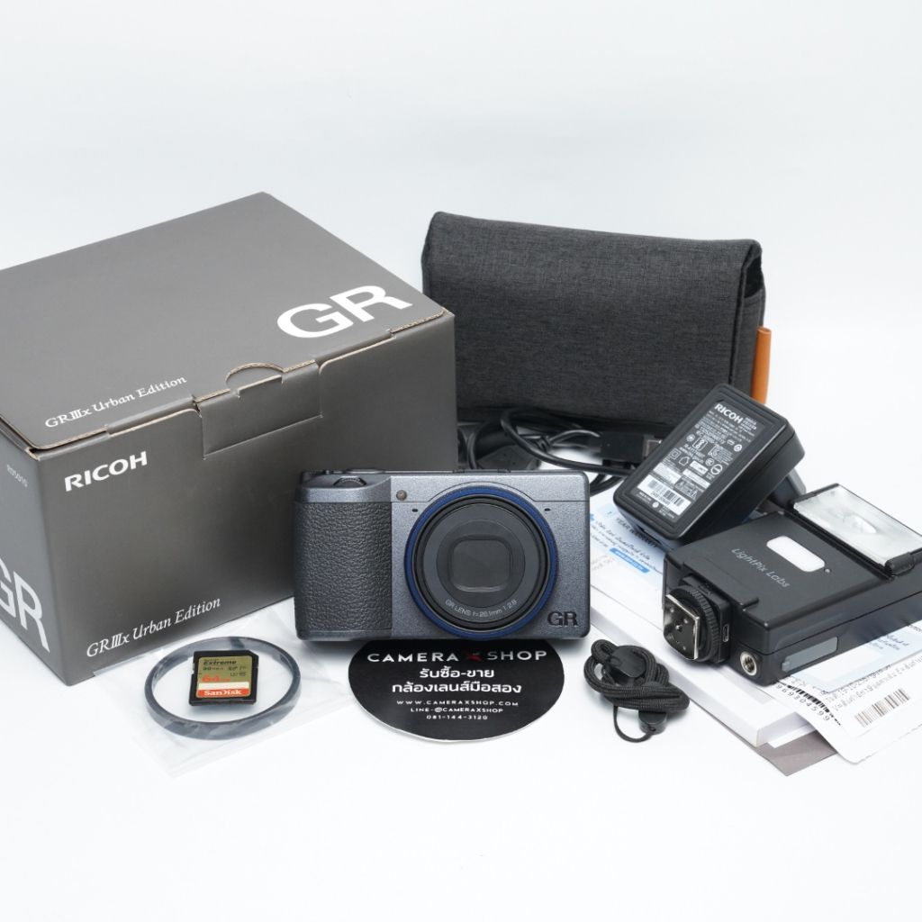 Ricoh GR III X URBAN + FLASHQ Q20 II อุปกรณ์ครบกล่อง ประกันถึงศูนย์ถึง 19-10-2570