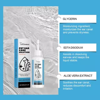 น้ำยาเช็ดหู ที่หยอดหูแมว ผลิตภัณฑ์ทำความสะอาดหู ขจัดไรในหู 120ml หยอดหูแมว หยอดหูสุนัข ป้องกันไรหูแมว โลชั่นเช็ดหู