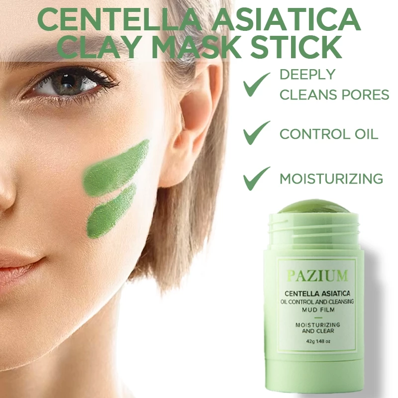 PAZIUM มาร์คหน้า มาส์กโคลน Cleansing Mask ทำความสะอาดลึก ดูดซับความมัน ไม่แห้งผิวลดสิวหัวดำ ความมัน 42G thumbnail 7