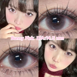 【HOT SALE】🔥 UYAAI x Freshlady 【ปกติ~-600】คอนแทคเลนส์สีชมพู 🍭Bunny Pink lens 14.5 MM คอนแทคเลนส์ รายเดือน / น้ำยาล42%