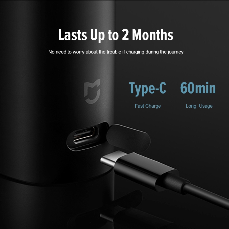 Xiaomi Mijia Electric Shaver S500 ที่โกนหนวดไฟฟ้า ที่โกนหนวด เครื่องโกนหนวดไฟฟ้า เครื่องโกนหนวด จอLED กันน้ำIPX7 - รูปที่ 2