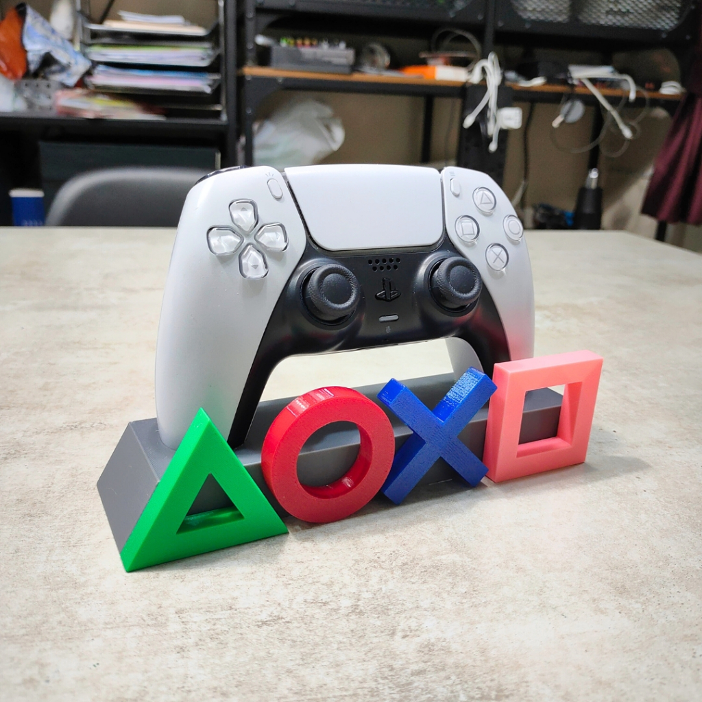 [3D Print] PS5 Controller Stand PlayStation Symbol Color ที่วางจอย PS5 ลายสัญลักษณ์ PlayStation (△○✕☐)
